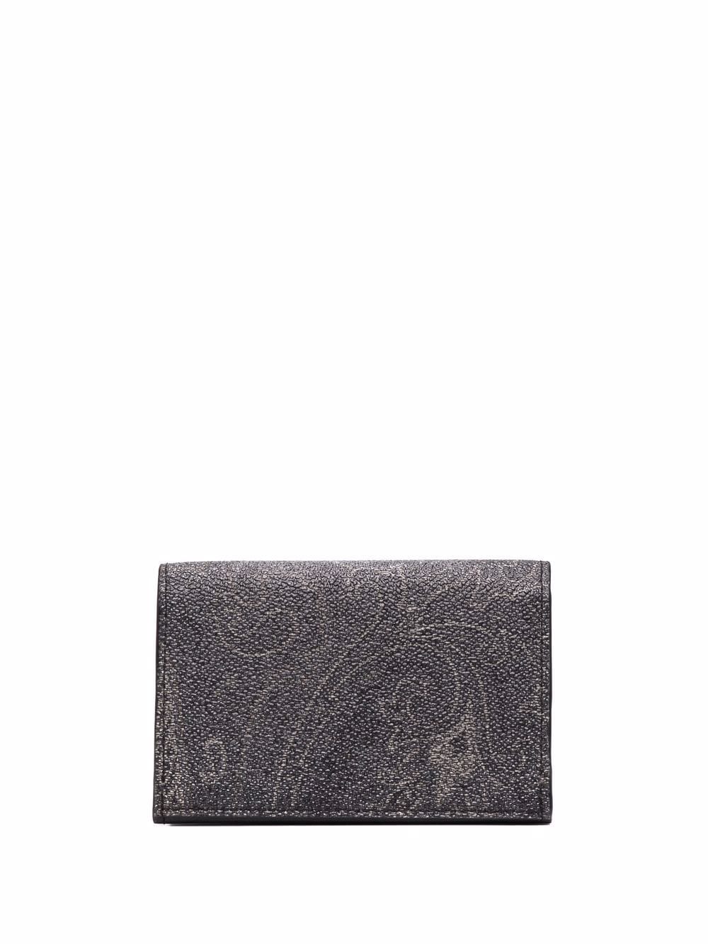 ETRO Pasjeshouder met paisley-print - Zwart