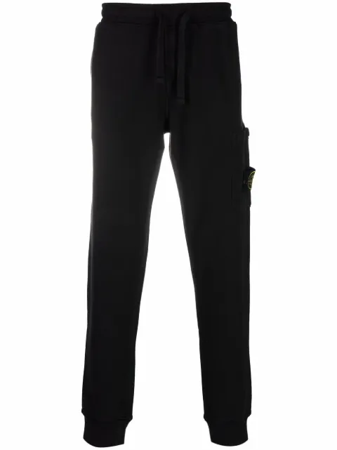 Stone Island спортивные брюки с нашивкой-логотипом
