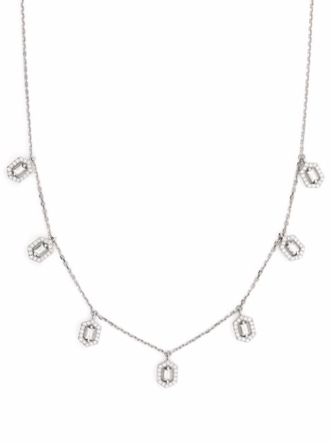 diamond dangle choker necklace