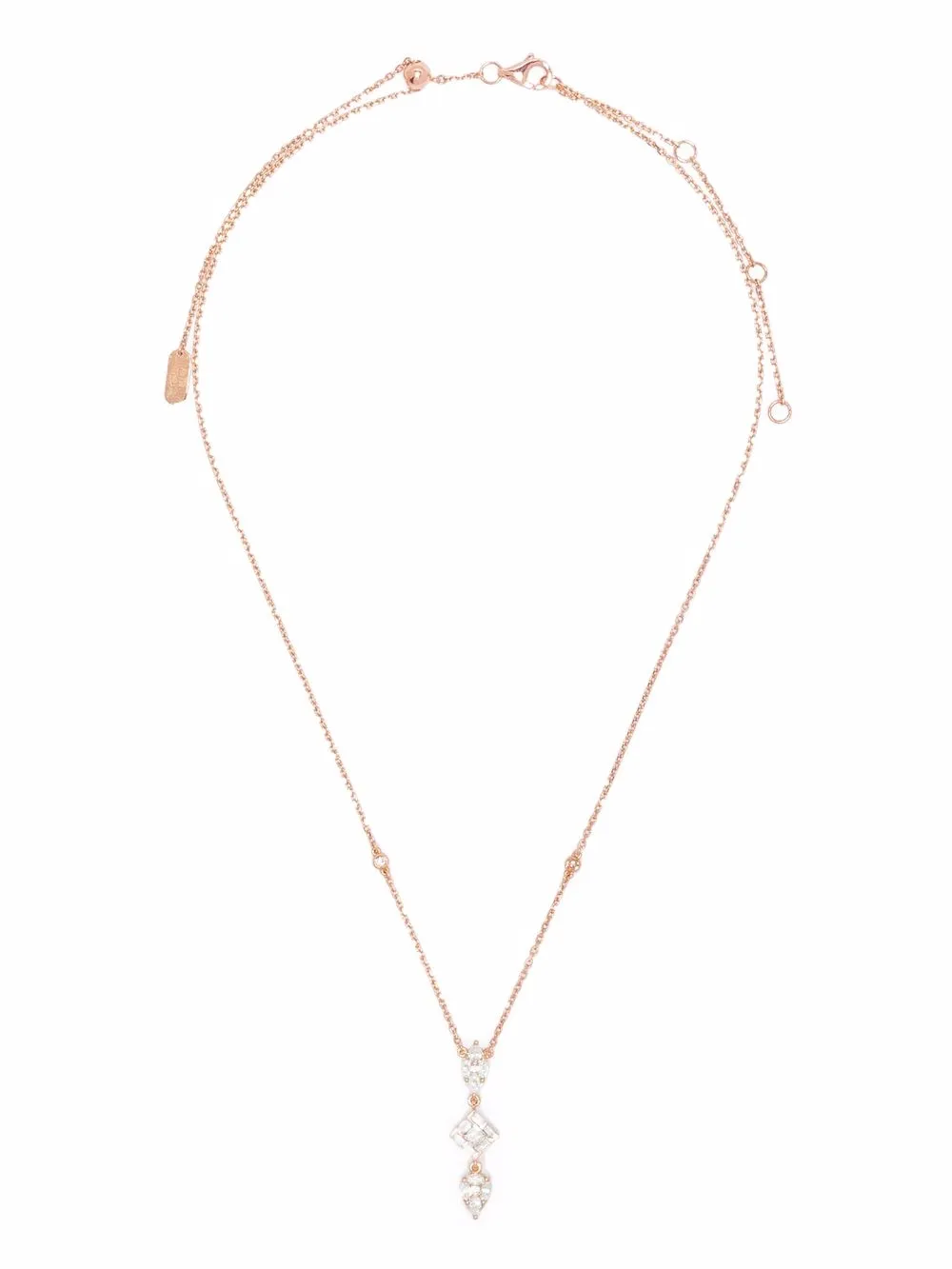Djula Collana Delicacy in oro rosa 18 carati con diamanti | Collane | Image 3