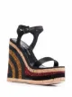 Image 2 of HAUS OF HONEY bead-embellished wedge sandals