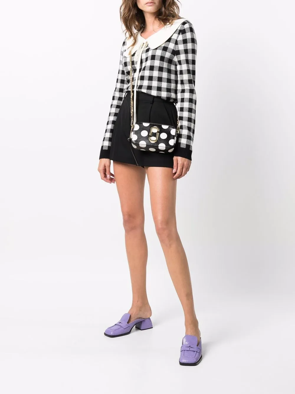 фото Marc jacobs сумка-сэтчел с узором в горох