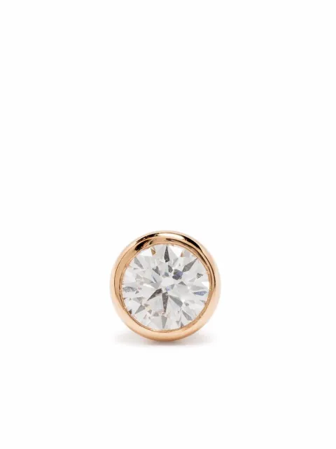 Courbet 18kt Weißgoldohrring mit synthetischem Diamanten
