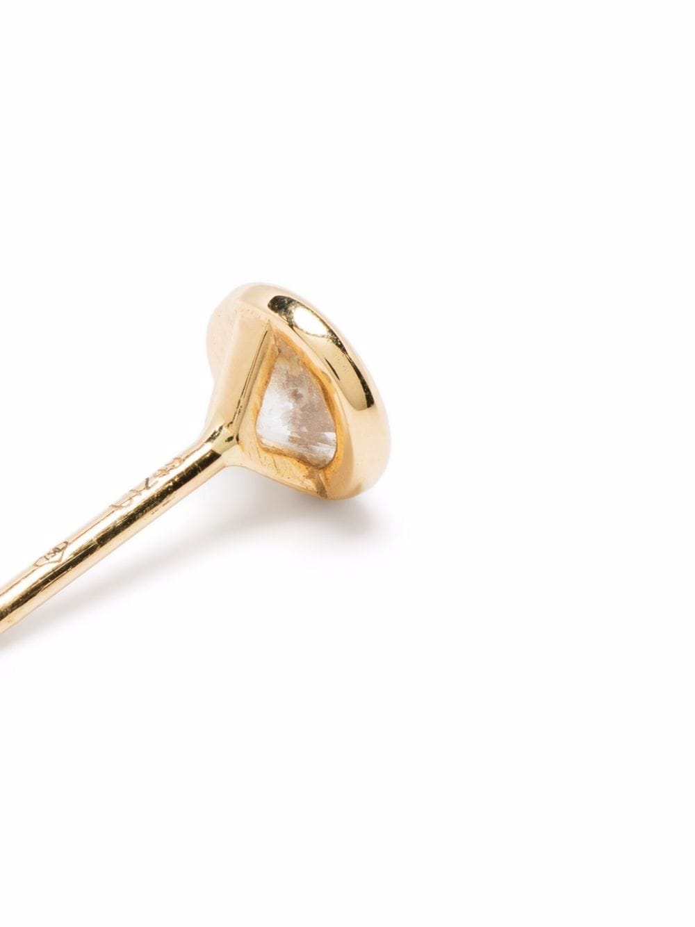 Shop Courbet 18kt Recycled Yellow Gold Origine Laboratory-grown Diamond Stud Single Earring