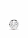 Courbet 18kt recycled white gold Origine laboratory-grown diamond stud single earring - Silver