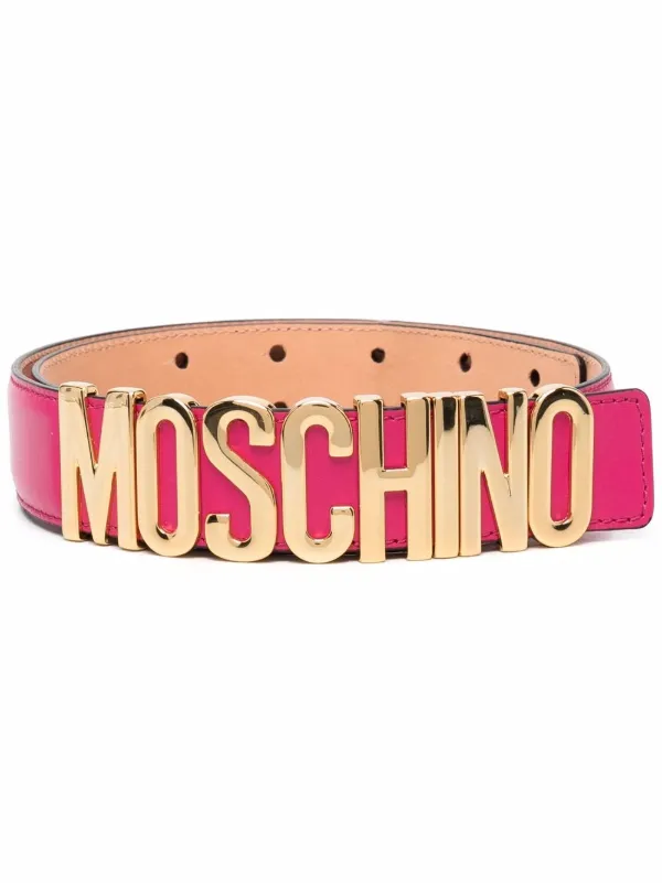 pink moschino belt