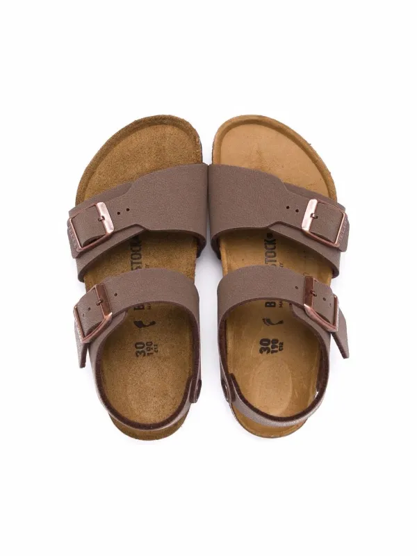 Birkenstock Kids buckle-fastening Leather Sandals | Brown  display picture 3