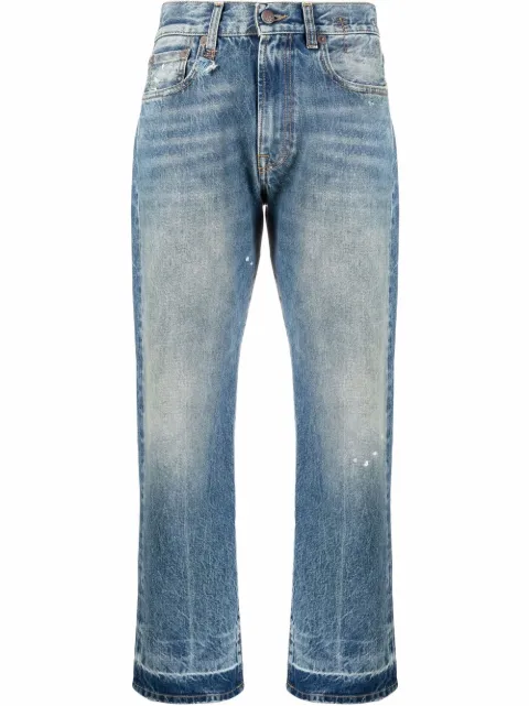 R13 Boyfriend mid-rise straight jeans