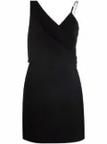 Givenchy chain-strap asymmetric-neck dress - Black