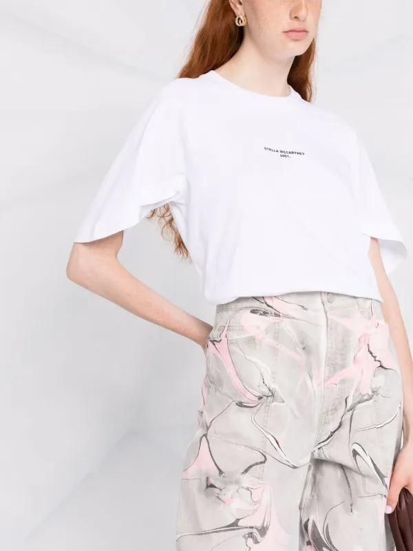 Stella McCartney 2001 logo-print T-shirt | White | FARFETCH