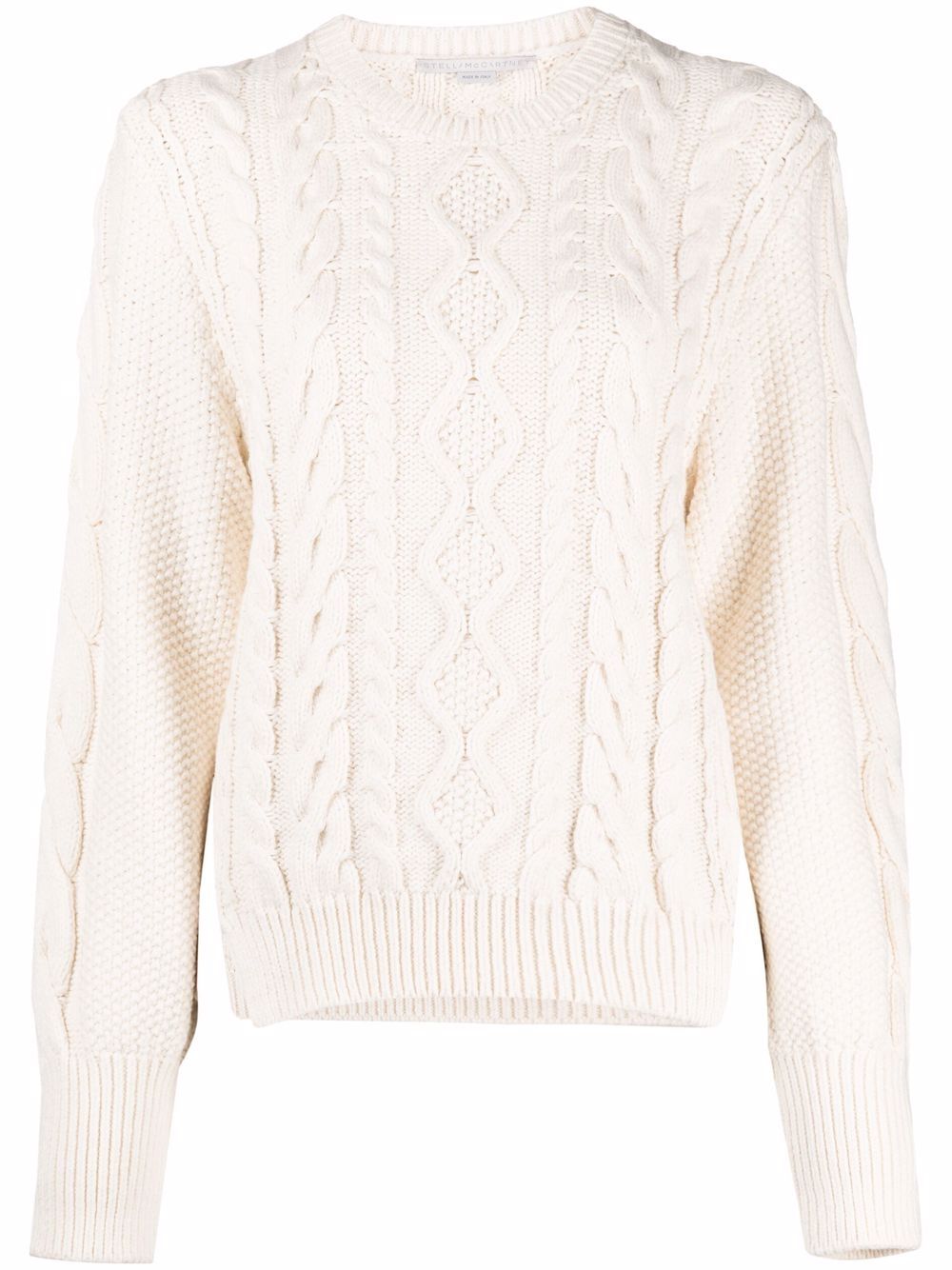 Stella McCartney Aran-knit Cropped long-sleeve Jumper - Farfetch