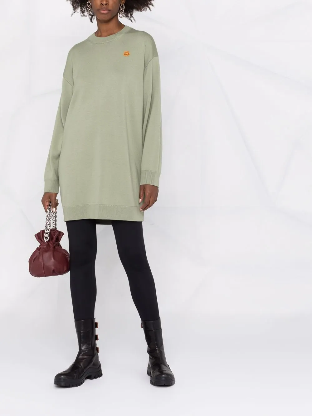 Kenzo Tiger-patch Jumper In Grün