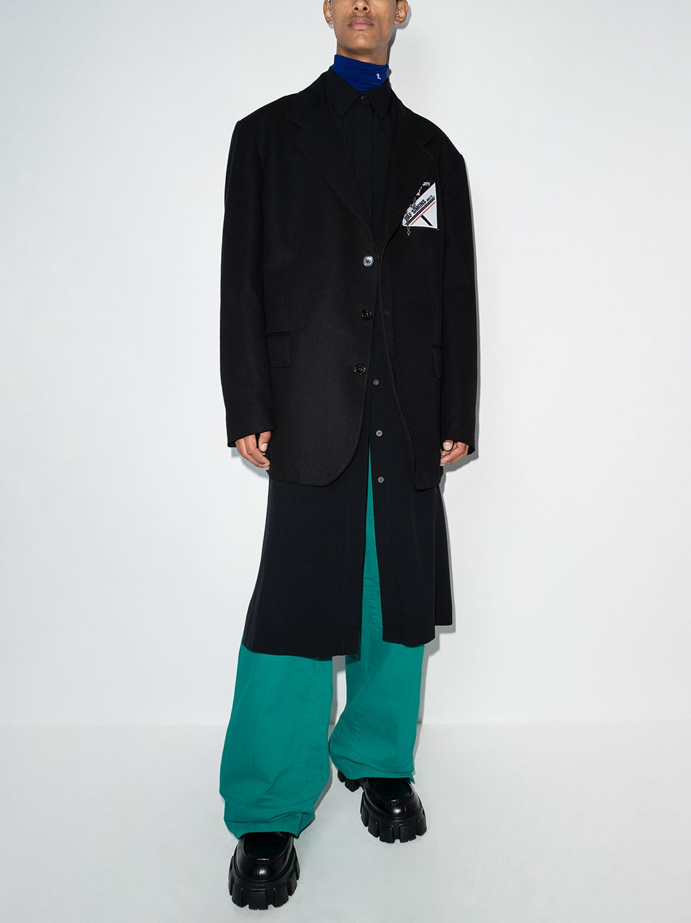 фото Raf simons широкие джинсы workwear