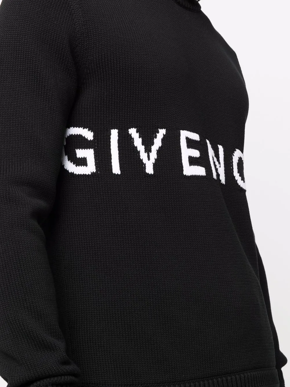 джемпер вязки интарсия с логотипом Givenchy 16953147888876