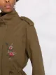 RED Valentino appliqué-detail hooded coat
