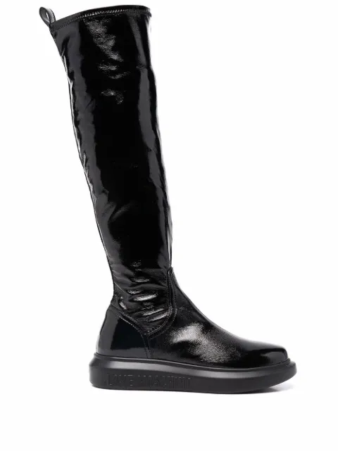love moschino over the knee boots