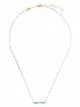 Djula 14kt rose gold enamel diamond necklace