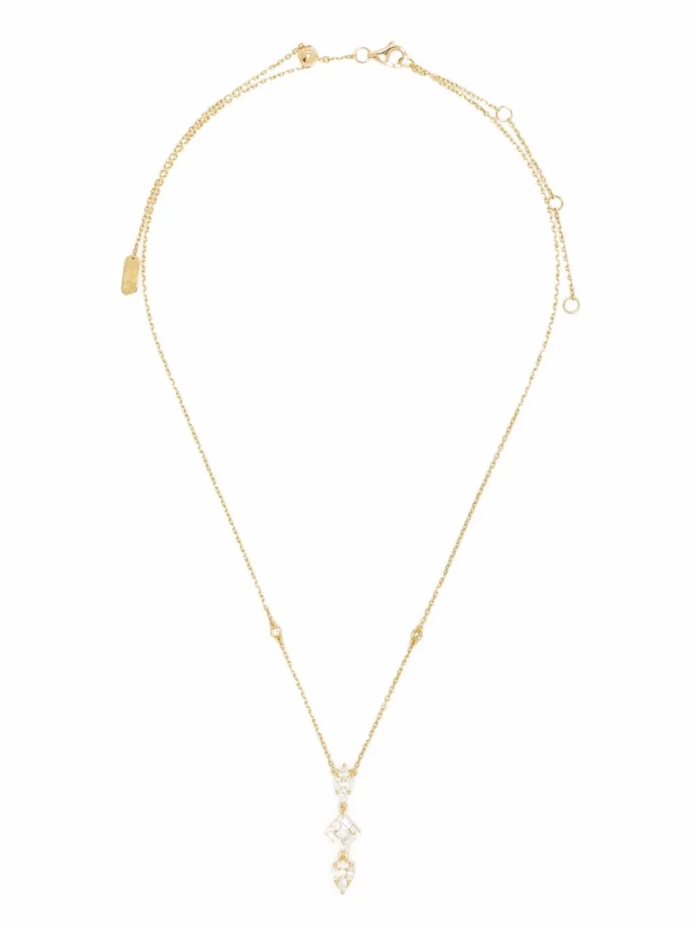 Djula Collana Delicatesse in oro giallo 18 carati con diamanti | Collane | Image 3