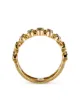 Image 2 of SHAY 18kt yellow gold Dot-Dash emerald and diamond ring