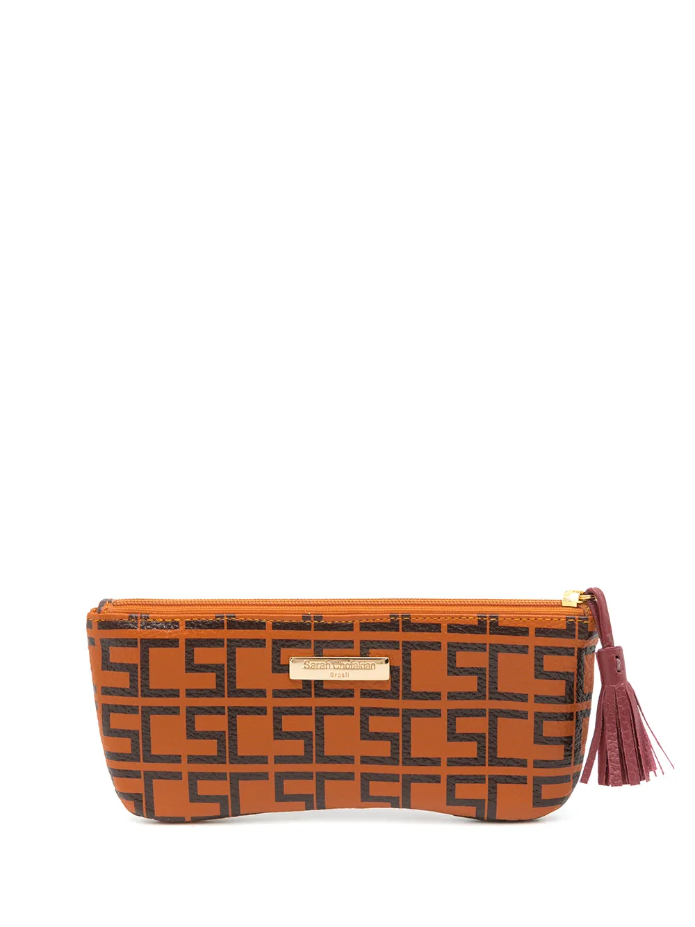 Sarah Chofakian Portemonnee met rits - Oranje
