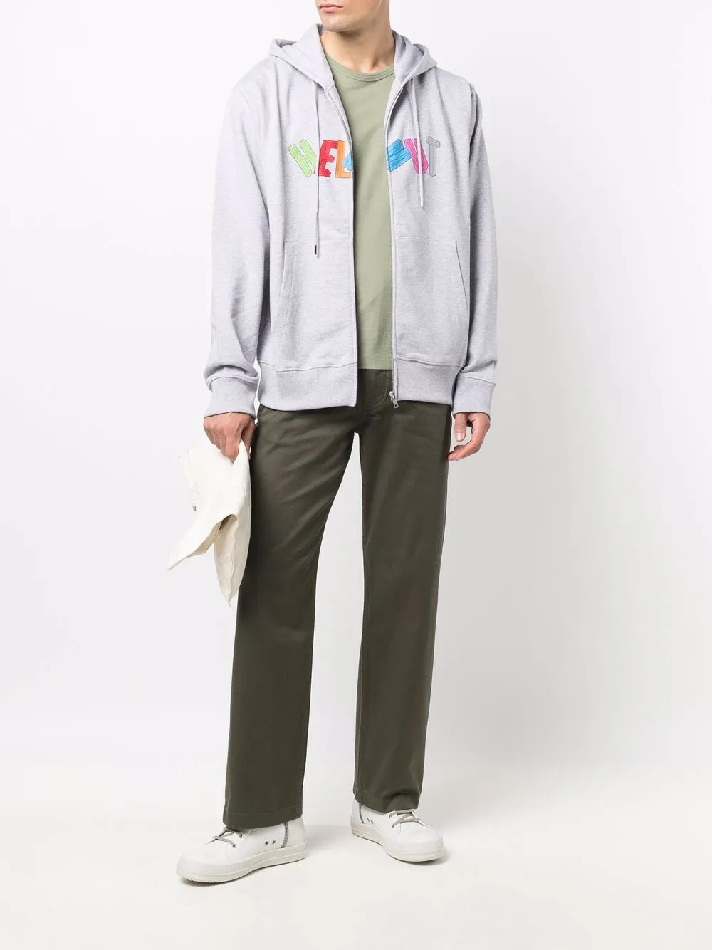 фото Helmut lang худи с логотипом