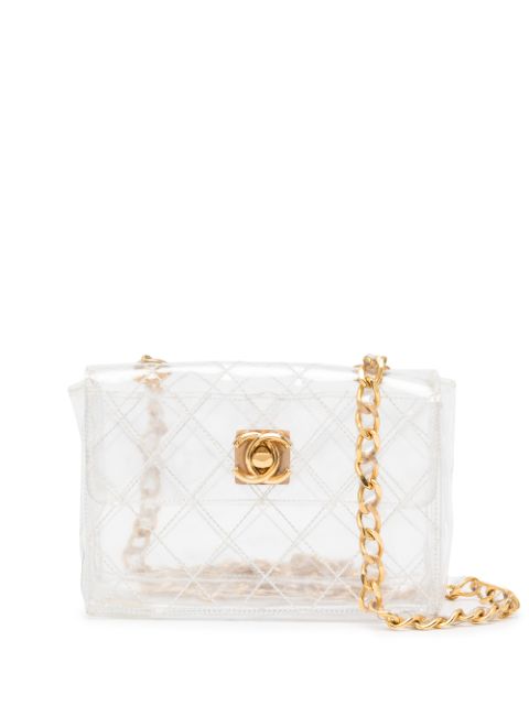 HOT SALE CHANEL 1985-1993 CC diamond-quilted crossbody bag Women