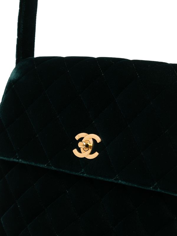 Authentic Preowned Chanel Velvet Classic CC Flap Bag