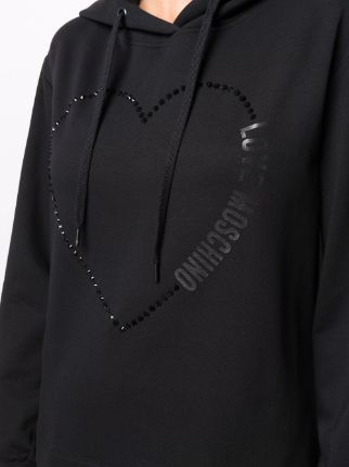 logo-print hoodie展示图