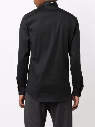 long-sleeve stretch-cotton shirt展示图