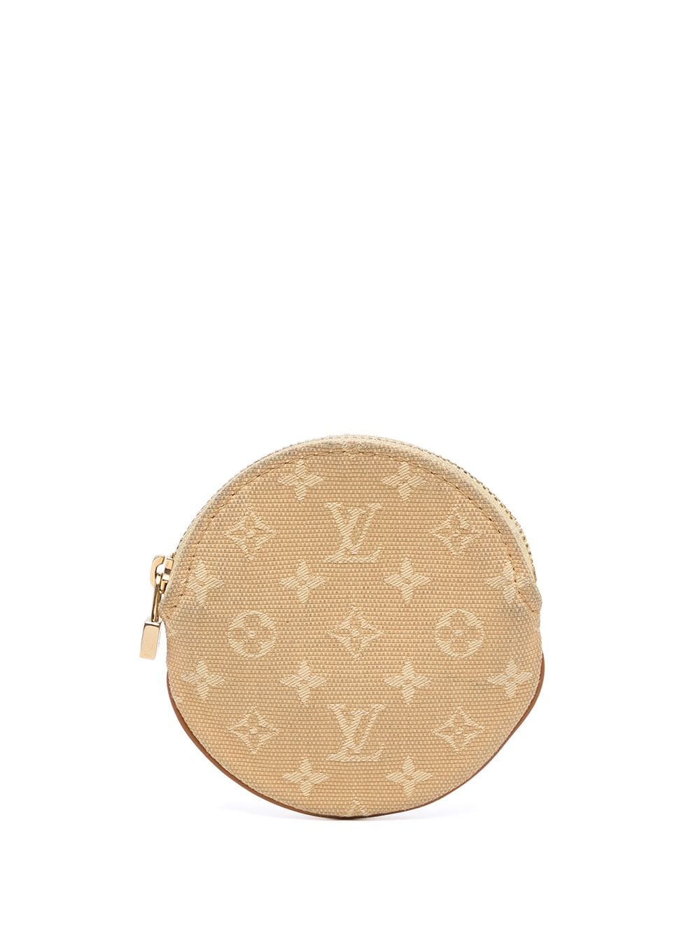Pre-owned Louis Vuitton 2004  Round Coin Purse In Neutrals