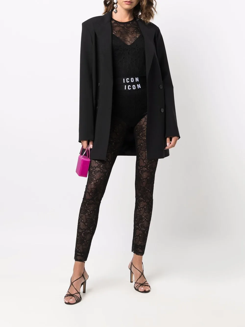 фото Dsquared2 кружевной топ icon