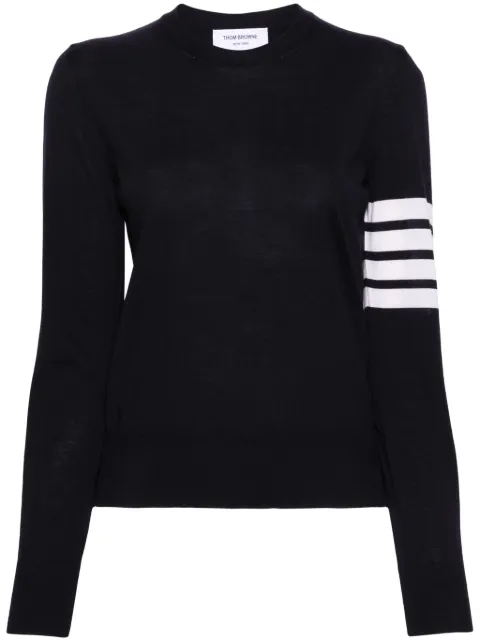 Thom Browne كنزة صوف بزينة خطوط '4 بار'