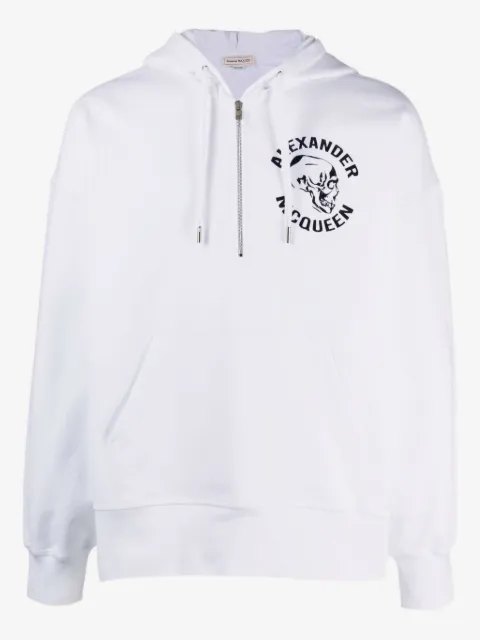 Alexander McQueen hoodie à imprimé tête de mort
