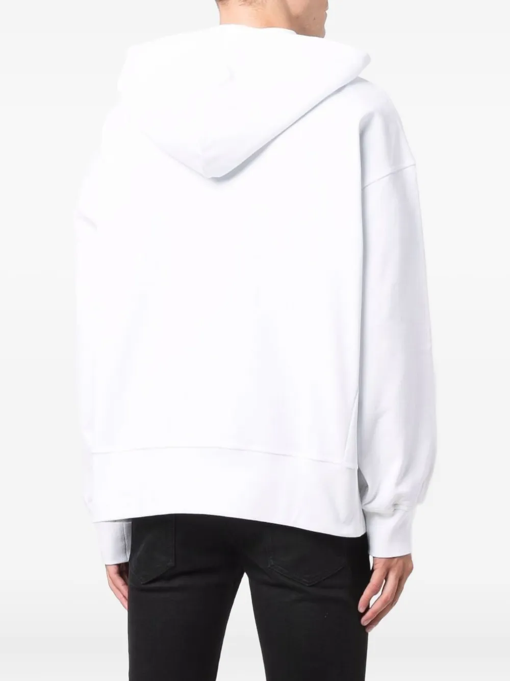  Alexander Mcqueen Hoodie Mit Totenkopf Print   Weiß 