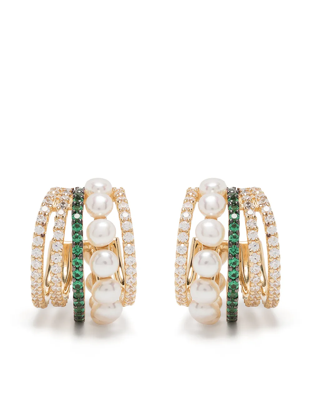 

APM Monaco Soleil hoop earrings - Gold