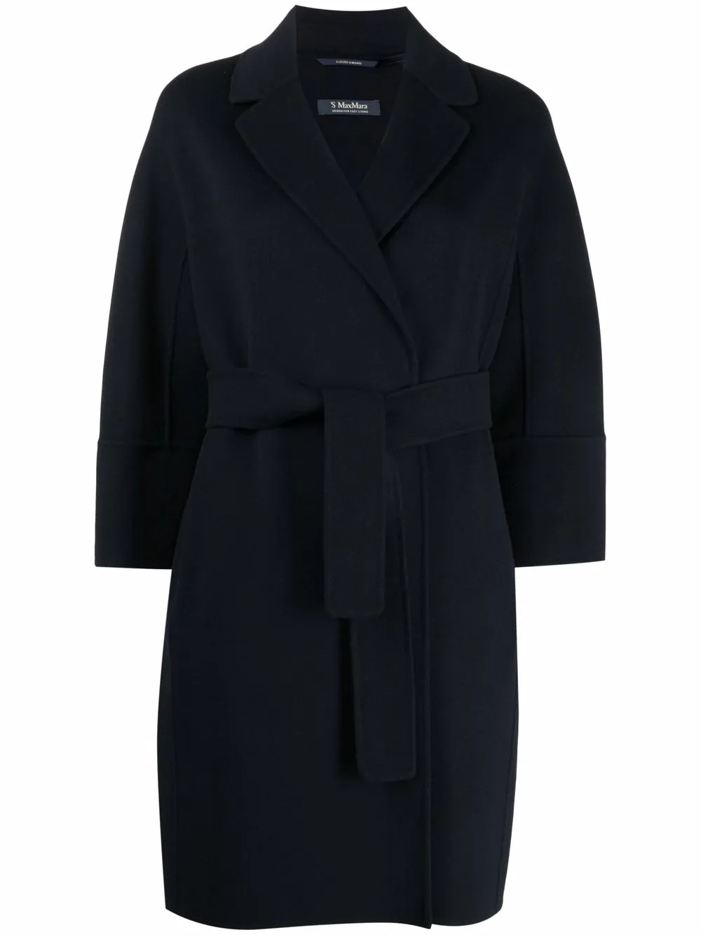 'S Max Mara Mantel met enkele rij knopen Blauw