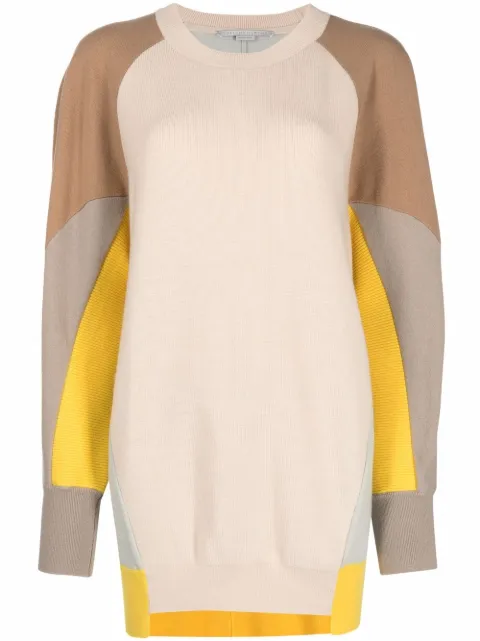 Stella McCartney contrast-panel wool jumper