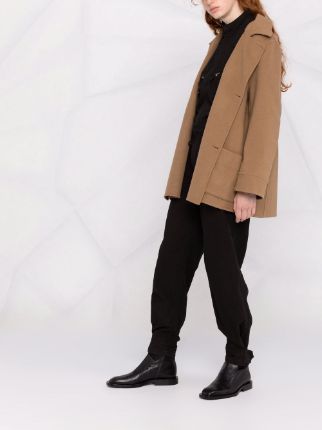 double-breasted multi-pocket coat展示图