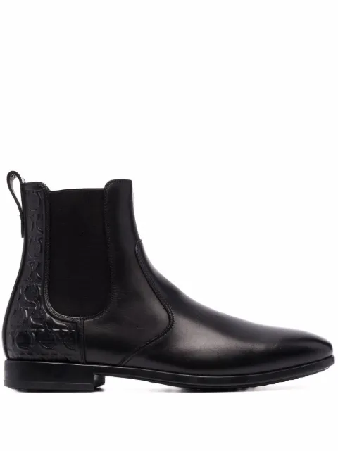 Ferragamo Gancio-embossed boots