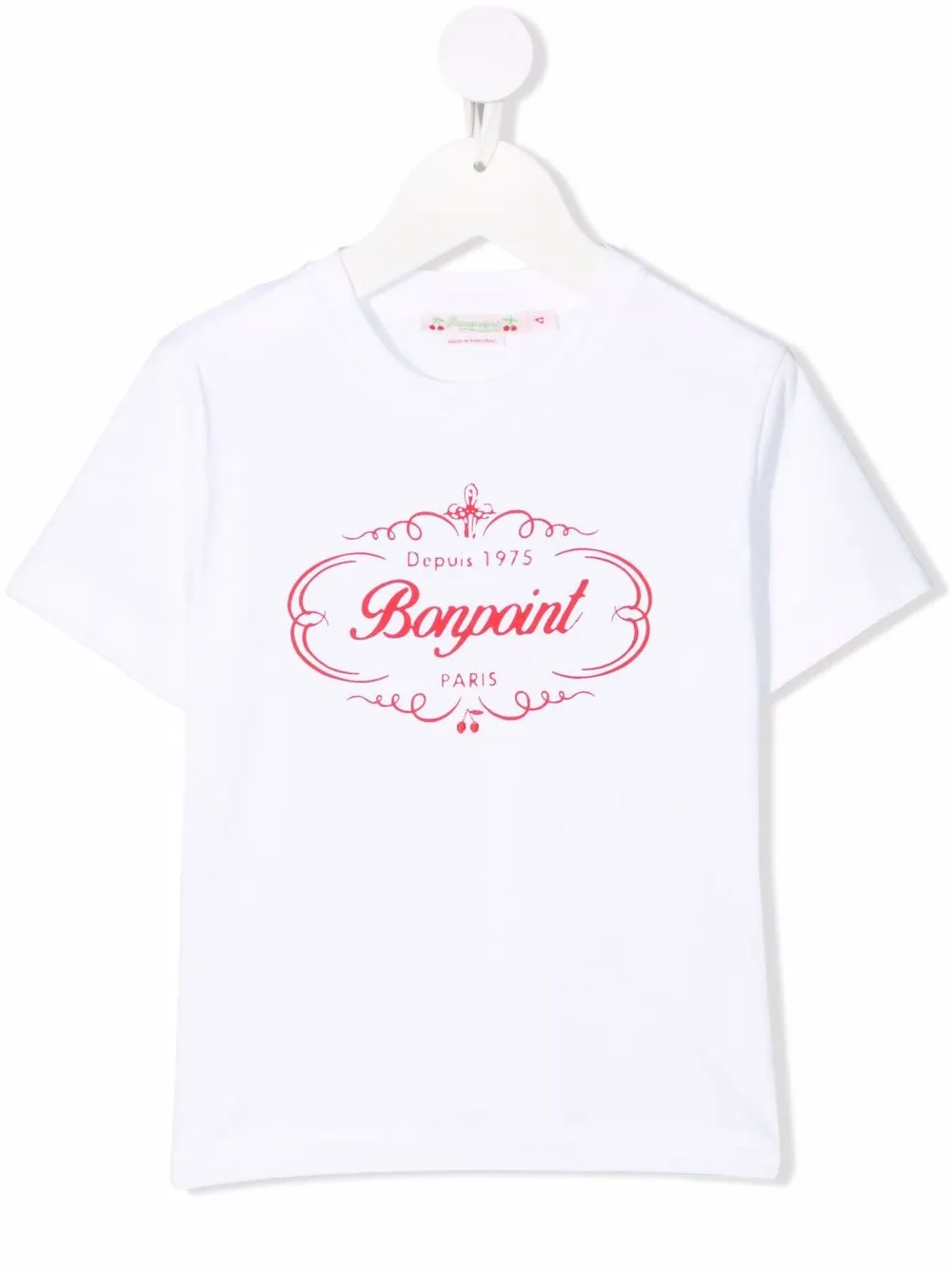 

Bonpoint logo-print T-shirt - White