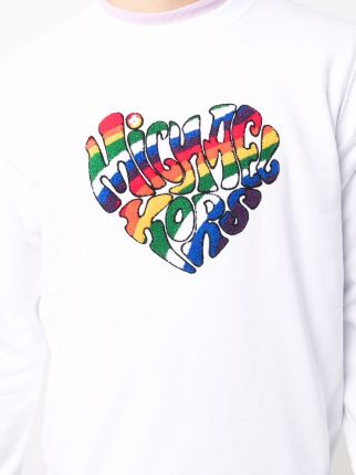 rainbow heart logo sweatshirt展示图