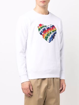 rainbow heart logo sweatshirt展示图