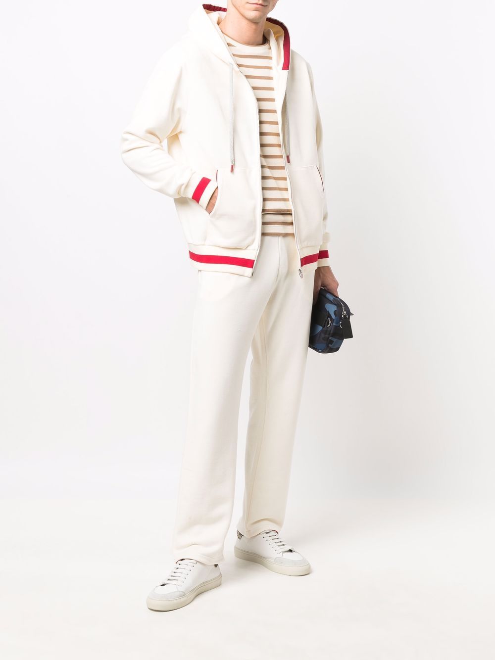 фото Kiton спортивная куртка с контрастными манжетами
