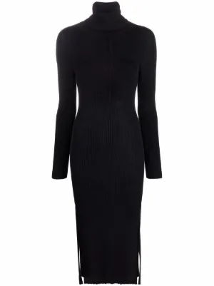 Coperni Cut-out Midi Dress - Black