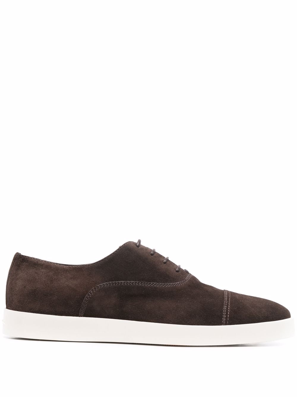 

Santoni suede almond-toe sneakers - Brown