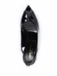 Saint Laurent high-shine finish open-toe pumps