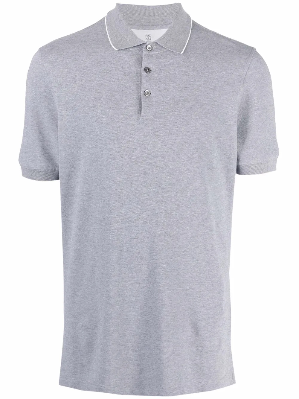 

Brunello Cucinelli playera tipo polo manga corta - Gris