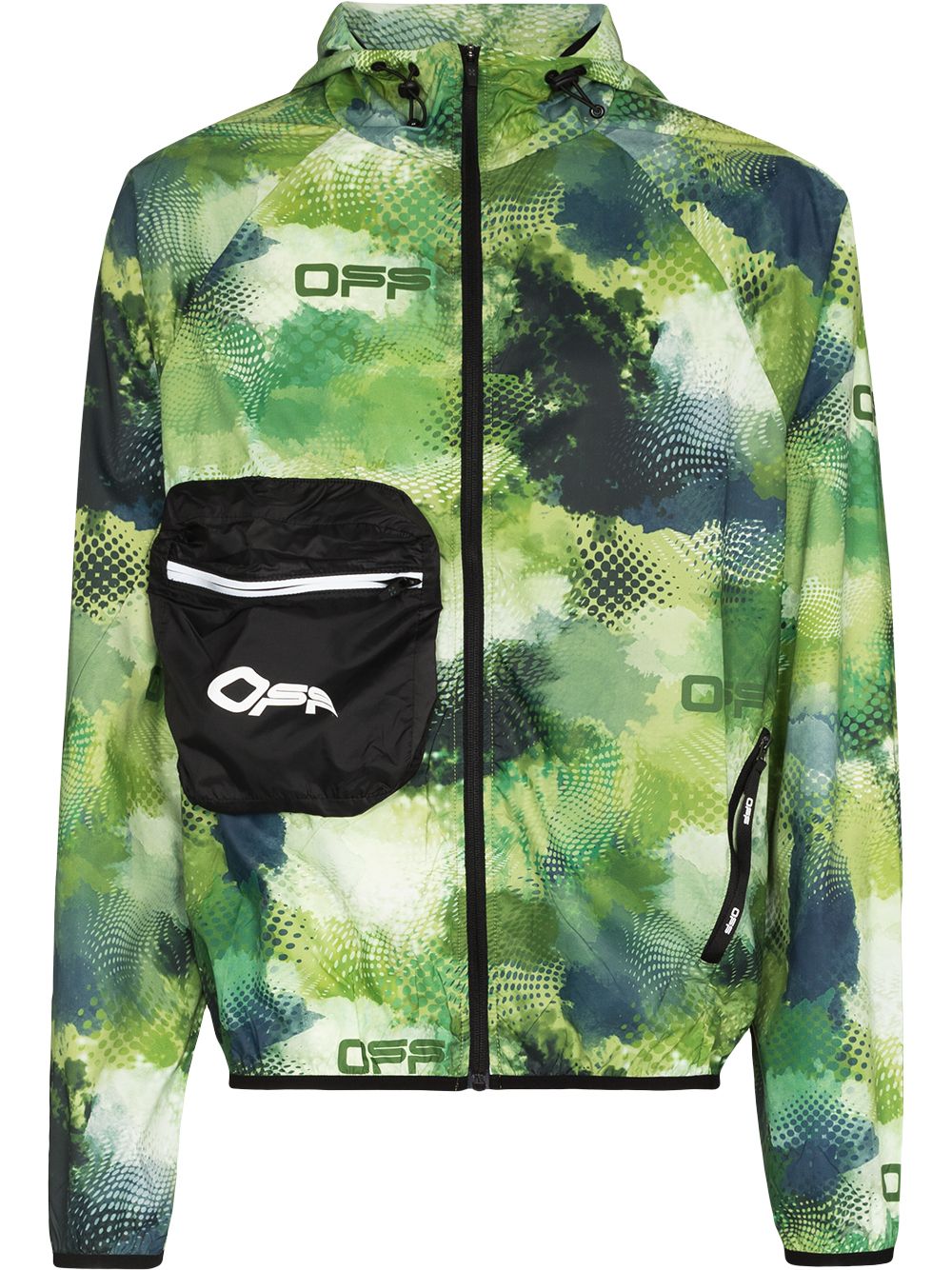 

Off-White Active packable zipped jacket - Green