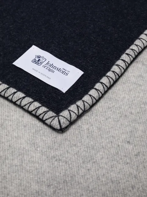Elgin two-tone Cashmere Blanket - Farfetch