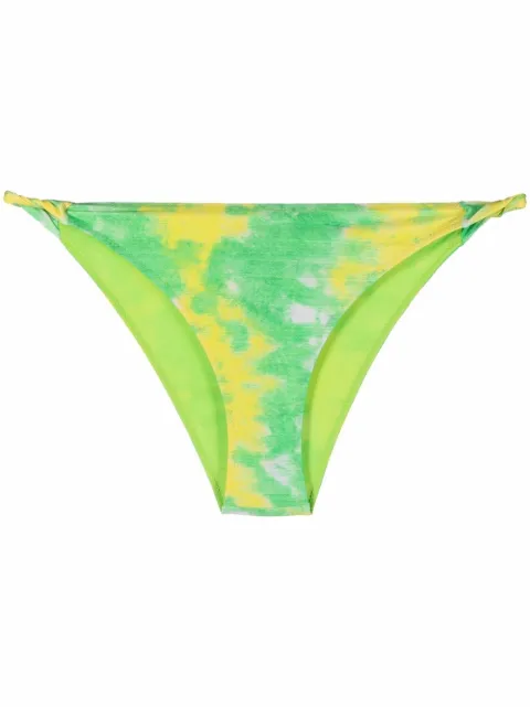 GANNI bikini bottom con estampado tie-dye